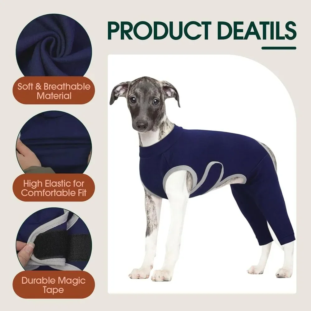 Kuoser Dog Surgery Recovery Suit, Dog Surgical Suit for Back Legs, Blue 3XL, NEW